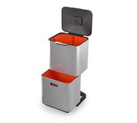 Joseph Joseph Totem Max 60L Stainless-steel Waste and Recycling Bin