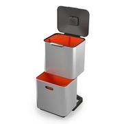 Joseph Joseph Totem Max 60L Stainless-Steel Waste & Recycling Bin