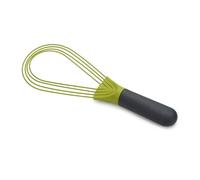 Joseph Joseph Whisk Twist 2-in-1 Flat & Balloon, Silicone, Suitable for Non-Stick, Grey/Green