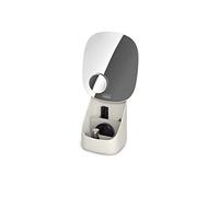Joseph Joseph Viva Pedestal mirror with cosmetic organiser - Shell