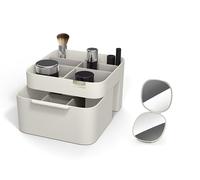 Joseph Joseph Viva - Tiered Makeup Brush Pot Organiser with dividers for brushes, eyeliners, lip pencils, mascara storage, 4