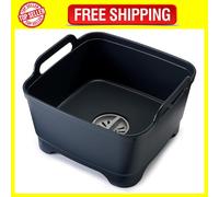 Joseph Joseph Wash & Drain Kitchen Washing up Bowl with Handles and Draining Plu