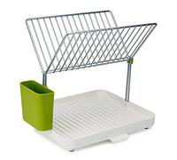 Joseph Joseph Y-Rack Two-Tier Dish Drainer, White/Green