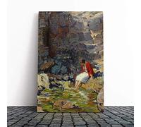 Joseph Kleitsch Enchantment Canvas Print | Gallery Wrapped 30mm Frame Wall Art | 20x14 inches | Ready to Hang | Modern Picture | Living Room Bedroom Lounge Office