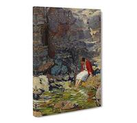 Joseph Kleitsch Enchantment Canvas Print | Gallery Wrapped 30mm Frame Wall Art | 24x16 inches | Ready to Hang | Modern Picture | Living Room Bedroom Lounge Office