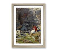 Joseph Kleitsch Enchantment Classic Painting Framed Print | A2 Oak Framed Wall Art | Ready to Hang | Classic Historical Picture | Living Room Bedroom Lounge Office