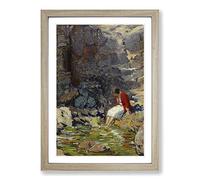 Joseph Kleitsch Enchantment Framed Print | A2 Oak Framed Wall Art | Ready to Hang | Modern Nature Picture | Living Room Bedroom Lounge Office