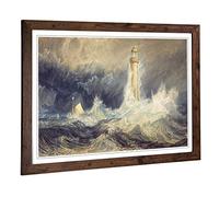 Joseph Mallord William Turner Bell Rock Lighthouse Framed Wall Art Print | Ready to Hang, Satin Fine Art Paper, Fade-Resistant Inks, Acrylic Glazing, Securely Packaged, Made in the UK
