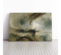 Joseph Mallord William Turner Snow Storm Canvas Wall Art Print 24x16 Inch | Ready to Hang, Gallery Wrapped, Fade-Resistant Inks, Securely Packaged, Made in the UK