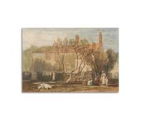 Joseph Mallord William-Turner Steeton Manor House Painter Masterpiece Poster Home Decor Wall Art Hanging Picture Print Bedroom Decorative Paintings Room Aesthetic 08x12inch(20x30cm)