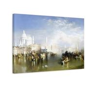 Joseph Mallord William Turner Venice from the Giudecca - Canvas Wall Art Painting Print 60x40cm Horizontal / 3.175cm