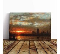 Joseph Mallord William Turner Westminster Sunset Canvas Print 24x16 Inch