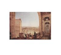 Joseph Mallord William Turner World Masterpiece Rome from The Vatican Poster Canvas PaintingWall Art Decorative Picture Prints Modern Decor 16x24inch(40x60cm)