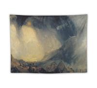 Joseph Mallord William Turner's Poster for The Snowstorm - Hannibal Crossing The Alps Print Tapestry Wall Art Painting Gifts Bedroom Living Room Decor Modern Home 30"x40"