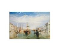 Joseph Mallord William Turner's Venice from The Portico of Santa Maria Posters Art Print Wall Photo Paint Poster Hanging Picture Family Decor 16x24inch(40x60cm)