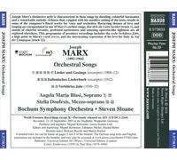 JOSEPH MARX ORCHESTRAL SONGS LIEDER UND NEW CD