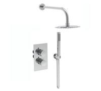 Joseph Miles Kraft Flow Concealed Thermostatic Mixer Valve With Shower Head And Handset - Chrome