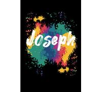 Joseph Notebook: Personalized Notebook/journal With Name For Piper , Birthday Gift For boy and men, Size 6x9, 120 Page background black matte,Joseph