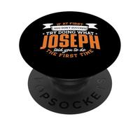 Joseph Personalized Name If At First You Don't Succeed PopSockets Adhesive PopGrip