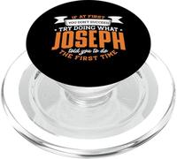 Joseph Personalized Name If At First You Don't Succeed PopSockets PopGrip for MagSafe