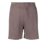 JOSEPH ribbed-knit silk-blend shorts - Brown S