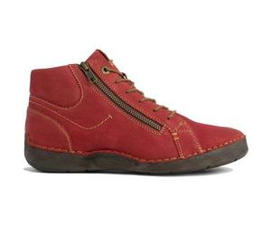 Joseph Seibel Fergey 67 Womens Ladies Red Vintage Ankle Boots Size 4-9