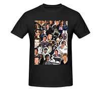 Joseph T-Shirt Tops Morgan Men's Short Sleeve T-Shirts Graphic Unisex Short Sleeve Summer Cotton Casual T-Shirt Black