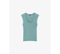 Joseph Womens Joseph Alaou Ribbed Knitted Tank Top Chambray XS