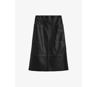 Joseph Womens Joseph Blomfield Side-Pocket Leather Midi Skirt Black 10