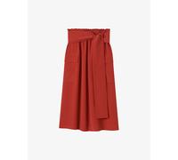 Joseph Womens Joseph Charai Belted Silk Midi Skirt Spice 12
