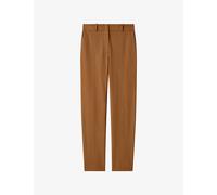 Joseph Womens Joseph Coleman Slim-Fit Straight-Leg Stretch-Gabardine Trousers Cinnamon 14