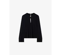 Joseph Womens Joseph Fabiola Cut-Out Long-Sleeve Jersey Top Black S