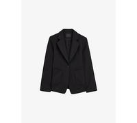 Joseph Womens Joseph Glenview Single-Breasted Stretch-Wool Blazer Black 8