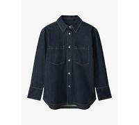 Joseph Womens Joseph Idar Chest-Pocket Denim Shirt Deep Indigo 34