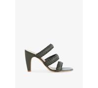 Joseph Womens Joseph Noor Leather Heeled Sandals Palm Leaf Eur 38/5 UK Women