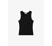 Joseph Womens Joseph Yeux Ribbed Stretch-Cotton Tank Top Black L