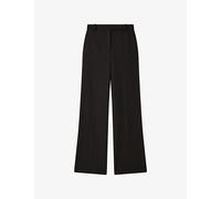 Joseph Womens Joseph Yukio Wide-Leg Stretch-Woven Trousers Black 10