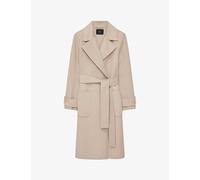 Joseph Womens Parchment Arline Belted Wool and Cashmere-blend Coat 4