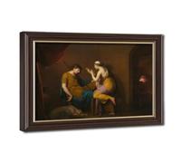 Joseph Wright of Derby The Corinthian Maid Poster Brown Wood Look Frame Wall Art Gallery Wall Decor8 L X 12" W
