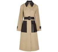 Joseph Zaman Belted Leather and Cotton Coat - Camel - 38 (UK10 / S)