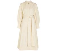 Joseph Ziane Belted Cotton -blend Midi Shirt Dress - Off White - 42 (UK14 / L)