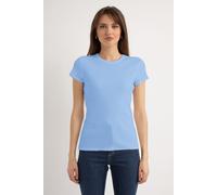 Josephine & Co Harley Ss Rib T-shirt Light Blue size M | Shirts Outlet | Women | Blue M