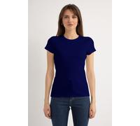 Josephine & Co Harley Ss Rib T-shirt Navy size M | Shirts Outlet | Women | Blue M