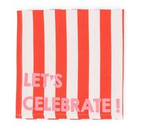 Josephine Let's Celebrate napkins - Set of 2 Red 45x45