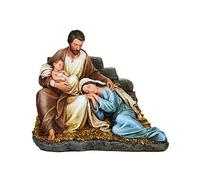 Joseph's Studio by Roman - 6.7" H Holy Family with Sleeping Mary Figure, Christmas Collection, Decorative, Religious Gift, Home Decor