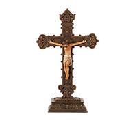 Joseph's Studio by Roman - Collection, 14.5" H Standing Crucifix, Made from Resin, High Level of Craftsmanship and Attention to Detail, Durable and Long Lasting