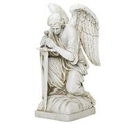 Joseph's Studio by Roman Inc., Kneeling Male Angel, Garden Collection, Religious Statue, Memorial, Angel, Patron Saint, Garden Décor (13x6x8)