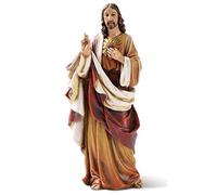 Joseph's Studio by Roman Inc., Renaissance Collection, 6.25" H Sacred Heart of Jesus, Religious Figure, Religious Décor, Catholic Gifts, Resin (6.25"x2.5"x 2")