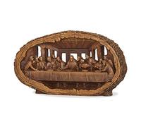 Joseph's Studio by Roman - Last Supper Figure, Carved Wood Look, Renaissance Collection, 14.5" W, Resin and Stone, Tabletop or Desk Display, Decorative, Durable, Long Lasting