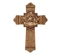Joseph's Studio by Roman - Last Supper Wall Cross, Carved Wood Look, Renaissance Collection, 10.25" W, Resin and Stone, Decorative, Spiritual, Religious, Durable, Long Lasting